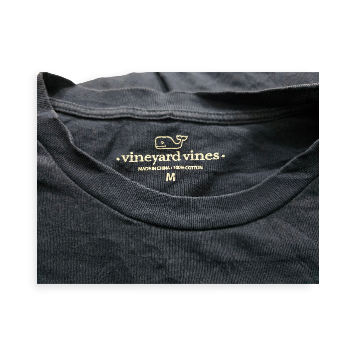 Playera Corta Vineyard Vines Azul Marino Mediana Manga Corta