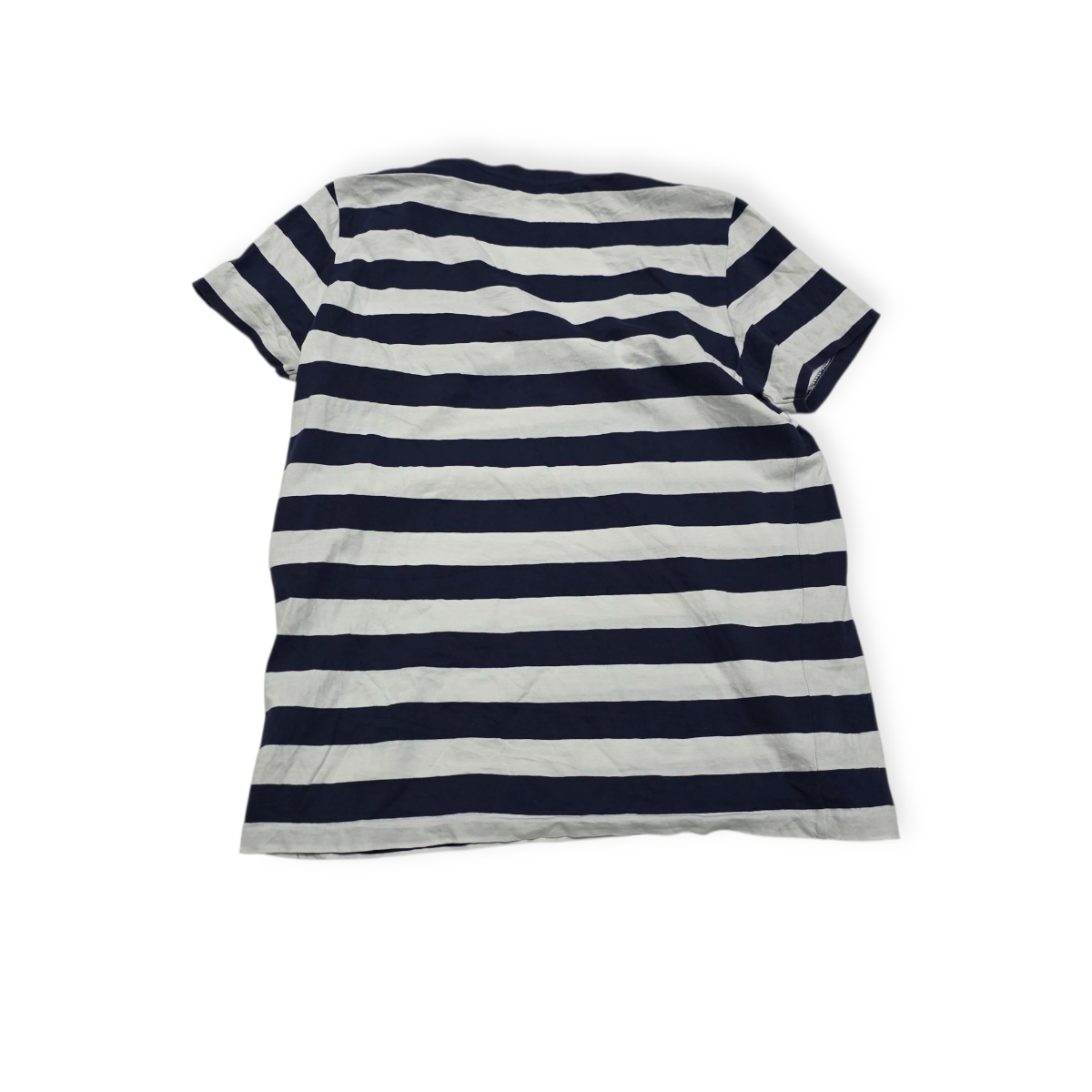 Playera Polo Ralph Lauren Blanca/azul De Mujer Poni Blanco