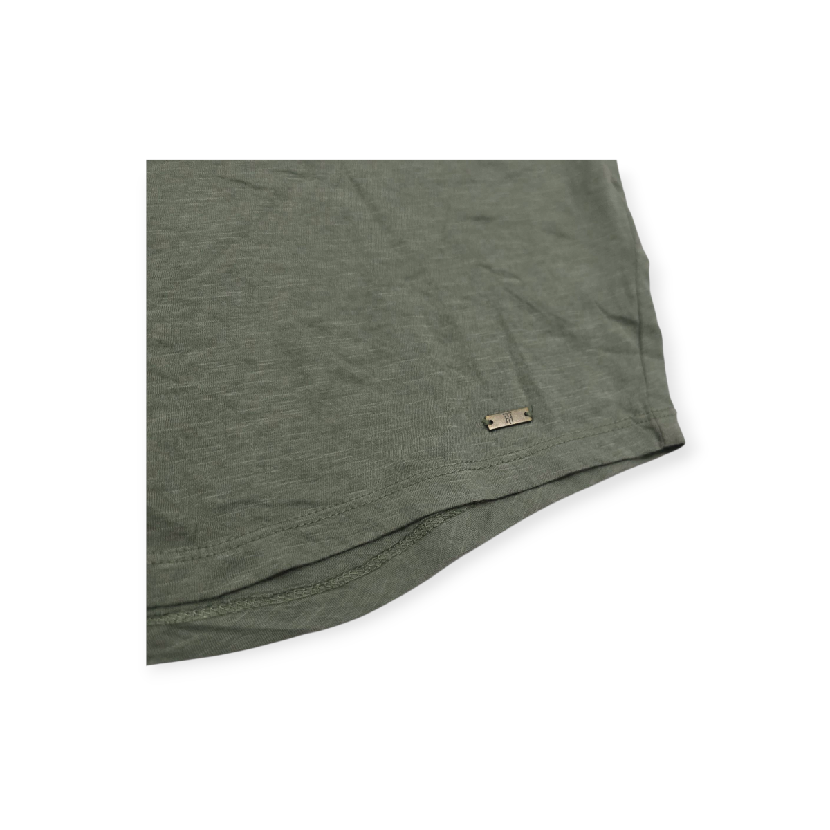 Playera Tommy Hilfiger Chico S Verde Opaco Manga Corta