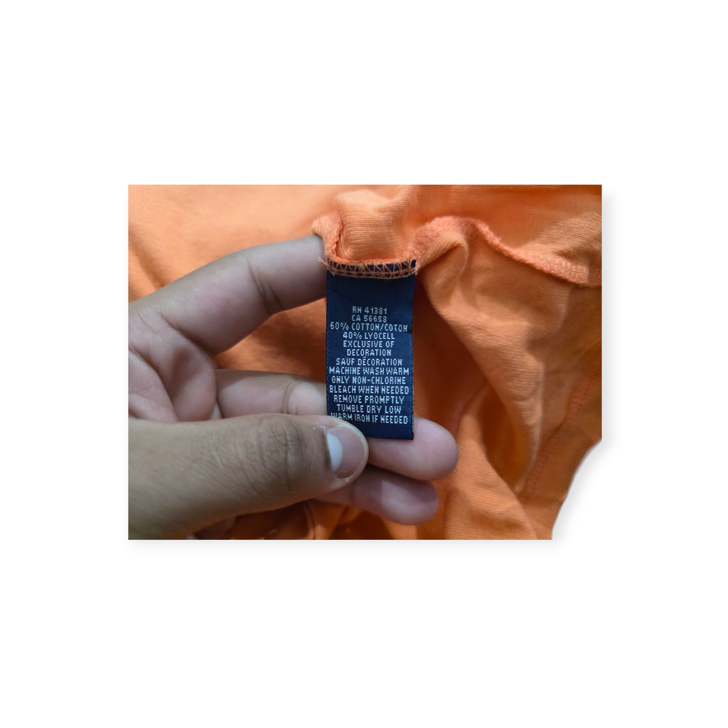 Playera Ralph Lauren Chico S Naranja Manga Corta De Mujer