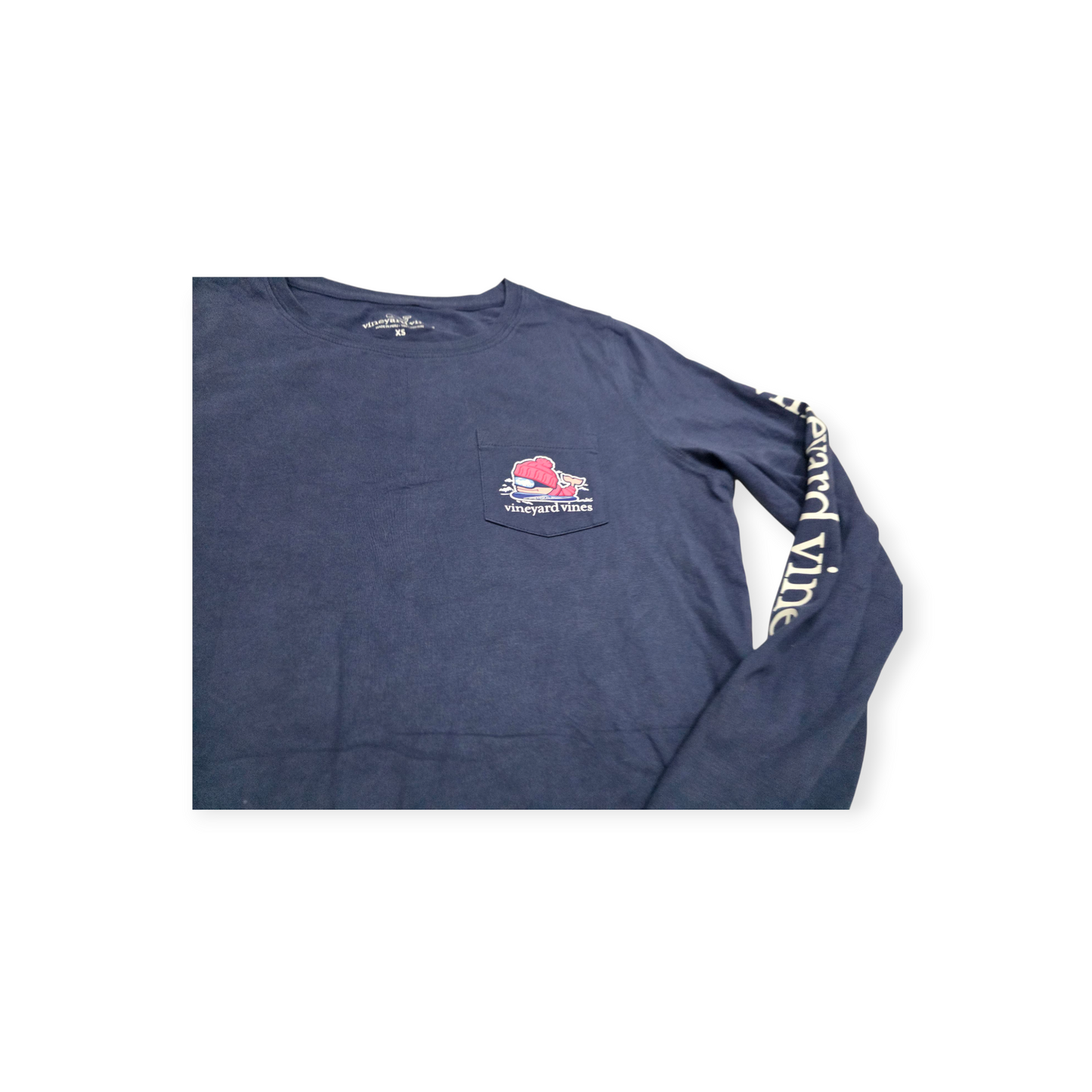 Playera Vineyard Vines Xchico Xs Azul Marino De Mujer