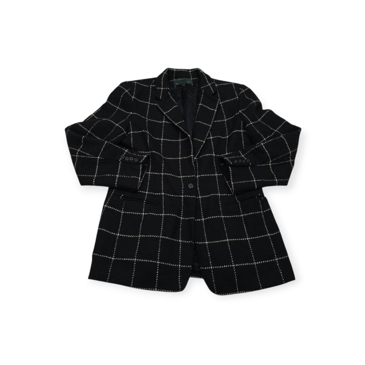 Blazer Ralph Lauren Grande L Negro Con Lineas Blancas