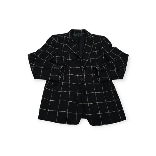 Blazer Ralph Lauren Grande L Negro Con Lineas Blancas