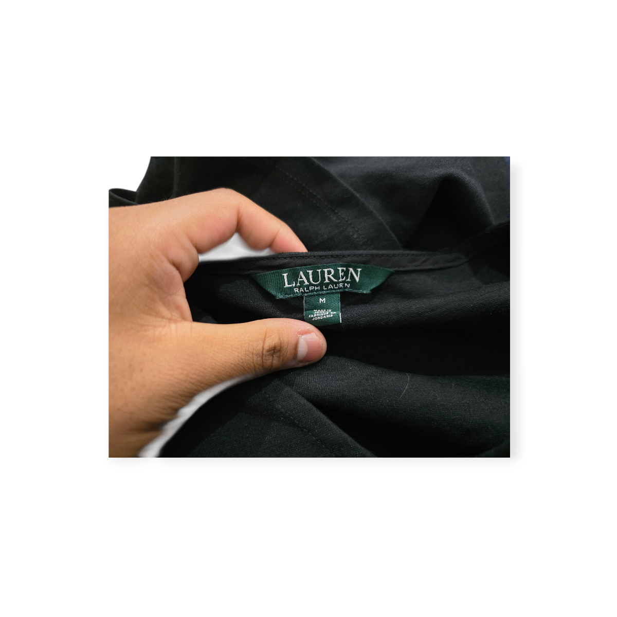 Vestido Ralph Lauren Negro De Viscose Mediano Manga Amplia