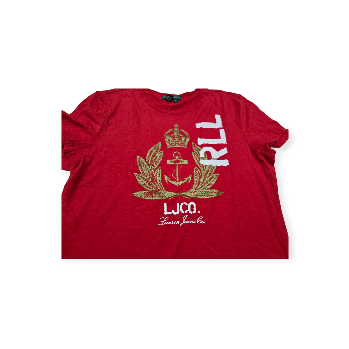 Playera Ralph Lauren Roja De Mujer Mediana M Manga Corta