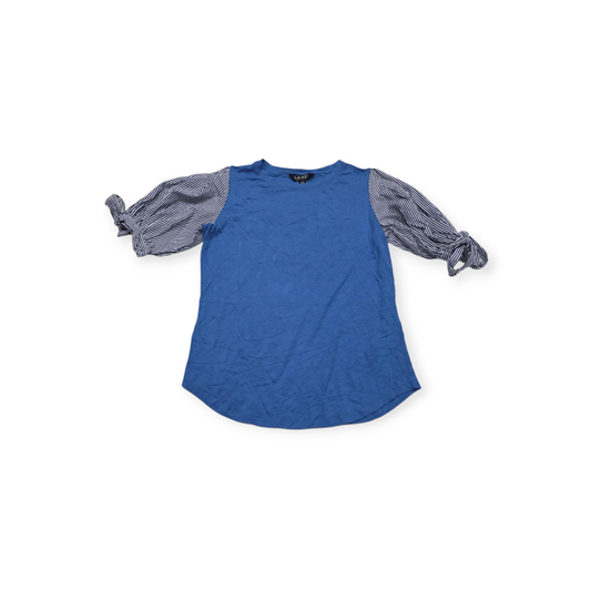 Blusa Ralph Lauren Black Azul Celeste Con Manga Amplia Chico