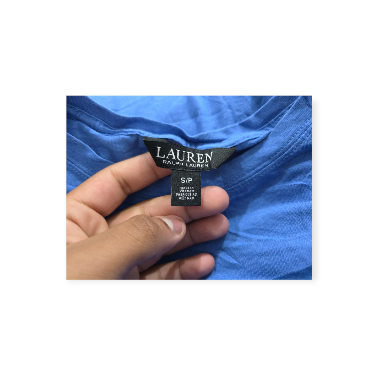 Blusa Ralph Lauren Black Azul Celeste Con Manga Amplia Chico