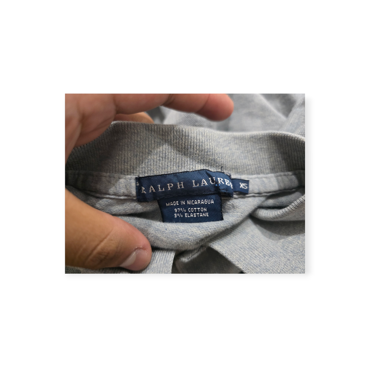 Playera Polo Ralph Lauren Extra Chica Gris Con Pony Gris