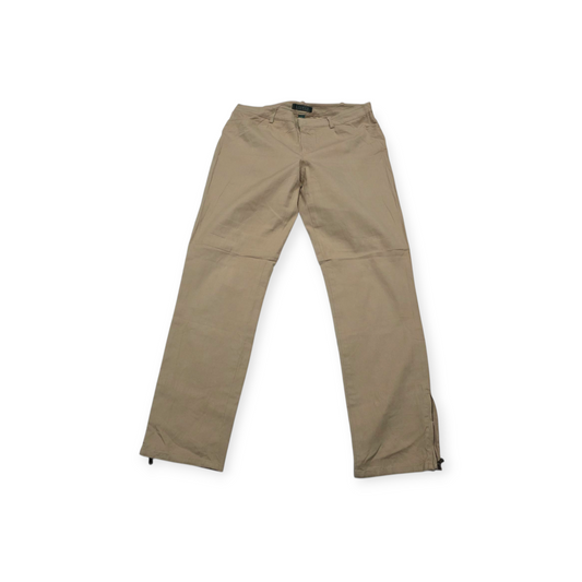 Pantalon Ralph Lauren Cafe Claro D Mujer Talla 6 Con Cierres