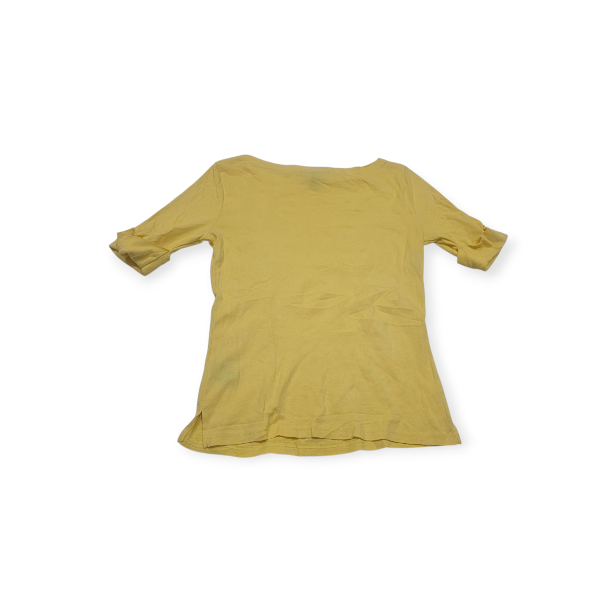 Blusa Ralph Lauren Mediana M Amarillo De Mujer Manga Corta