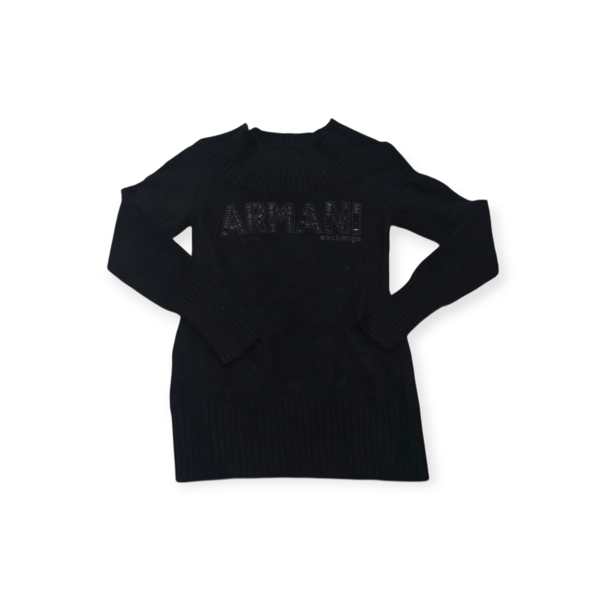 Sueter Armani Exchange De Mujer M Negro De Conejo De Angora