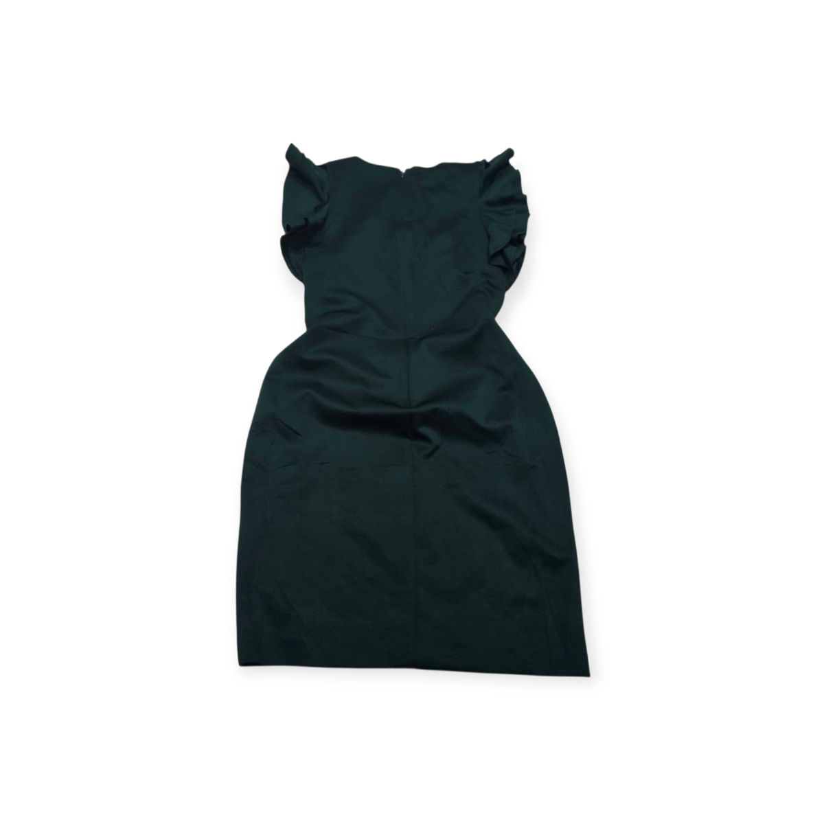 Vestido Tommy Hilfiger Talla 8 Verde Manga Corta Amplia