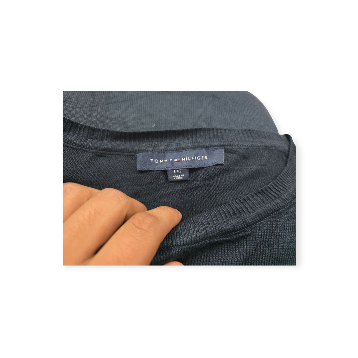 Sueter Tommy Hilfiger De Mujer Grande L Azul Marino