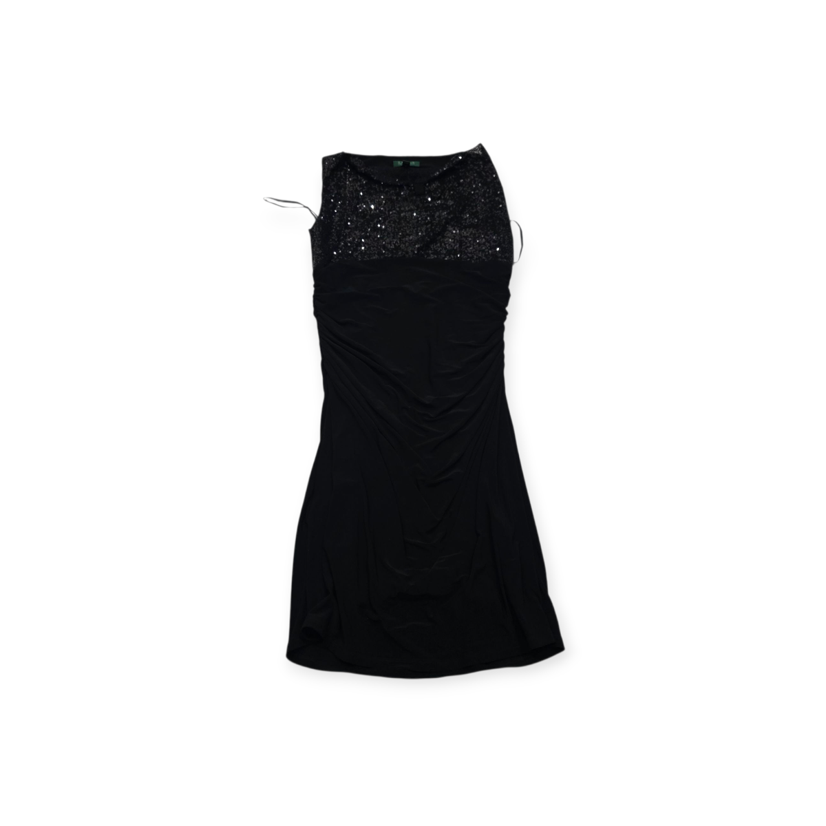 Vestido Ralph Lauren Talla 14w D Mujer Negro Con Lentejuelas