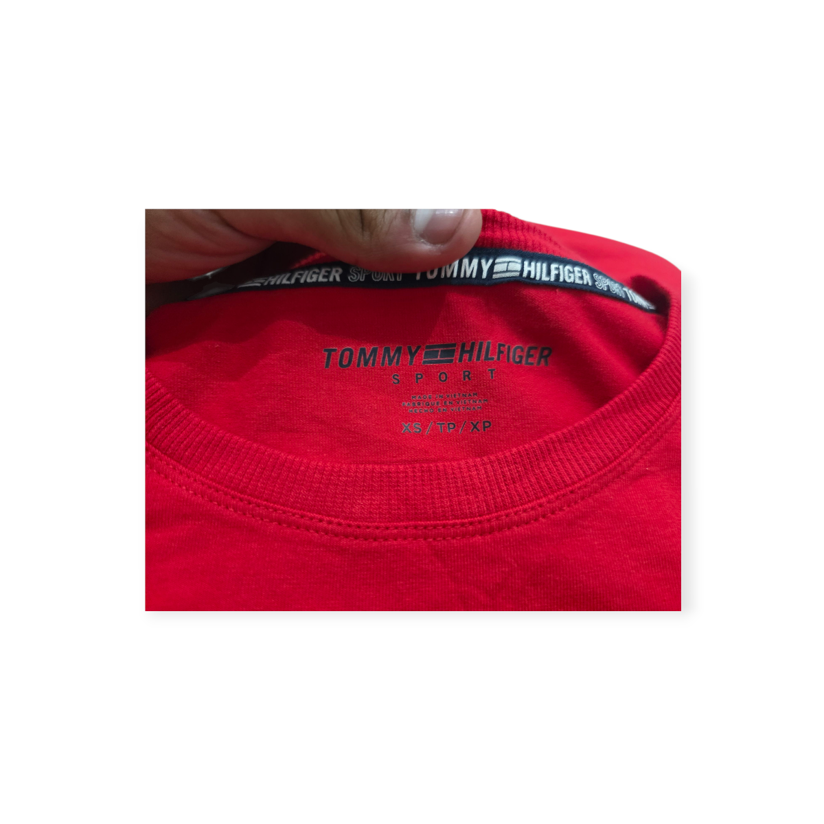 Vestido Tommy Hilfiger Xchico Xs Rojo Con Manga Corta