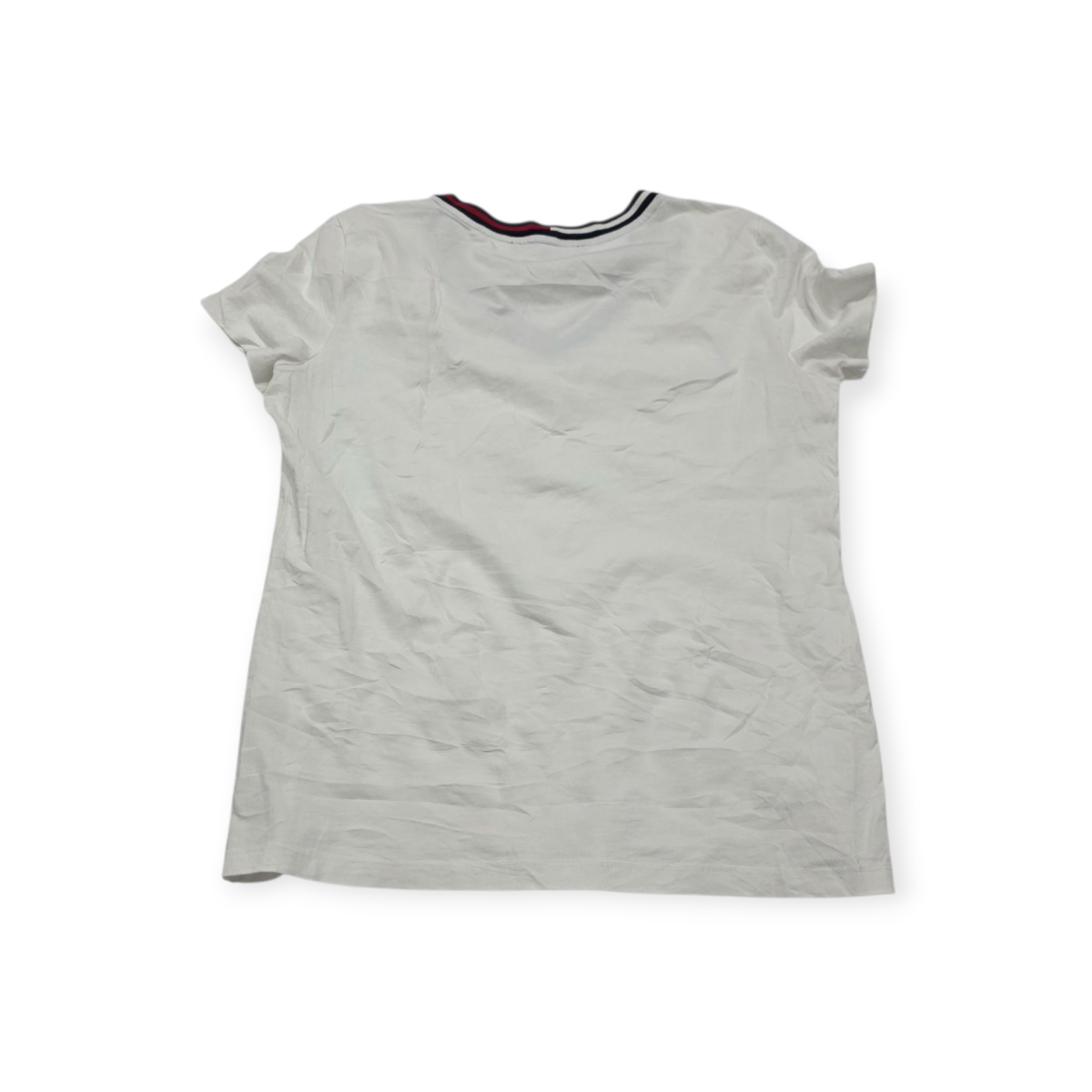 Playera Tommy Hilfiger Chico S Blanca Manga Corta De Mujer