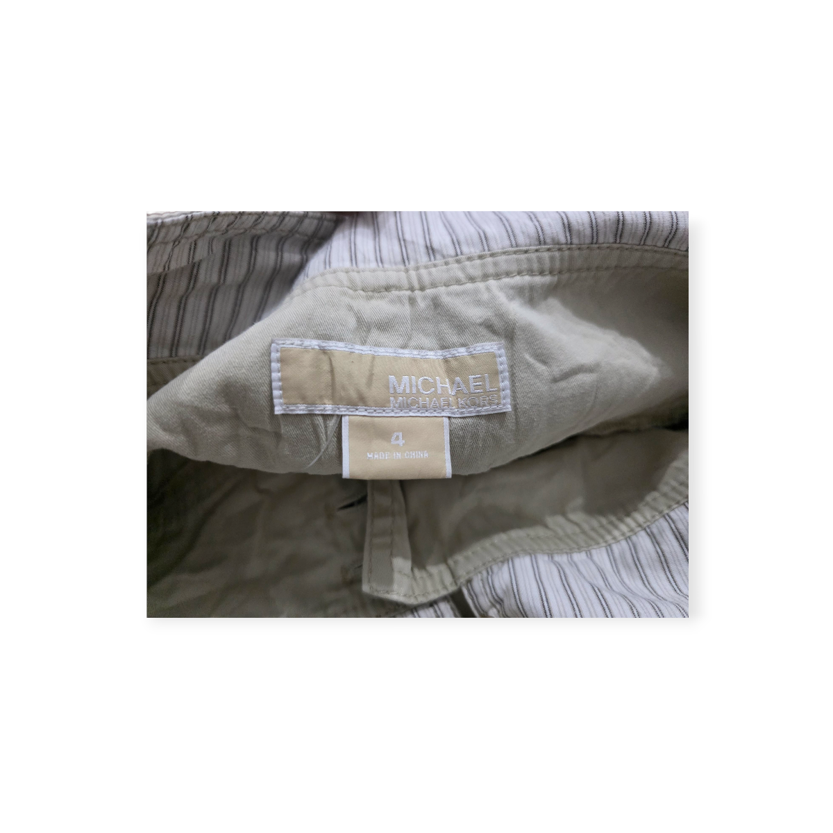 Pantalon Michael Kors Talla 4 Cafe Claro