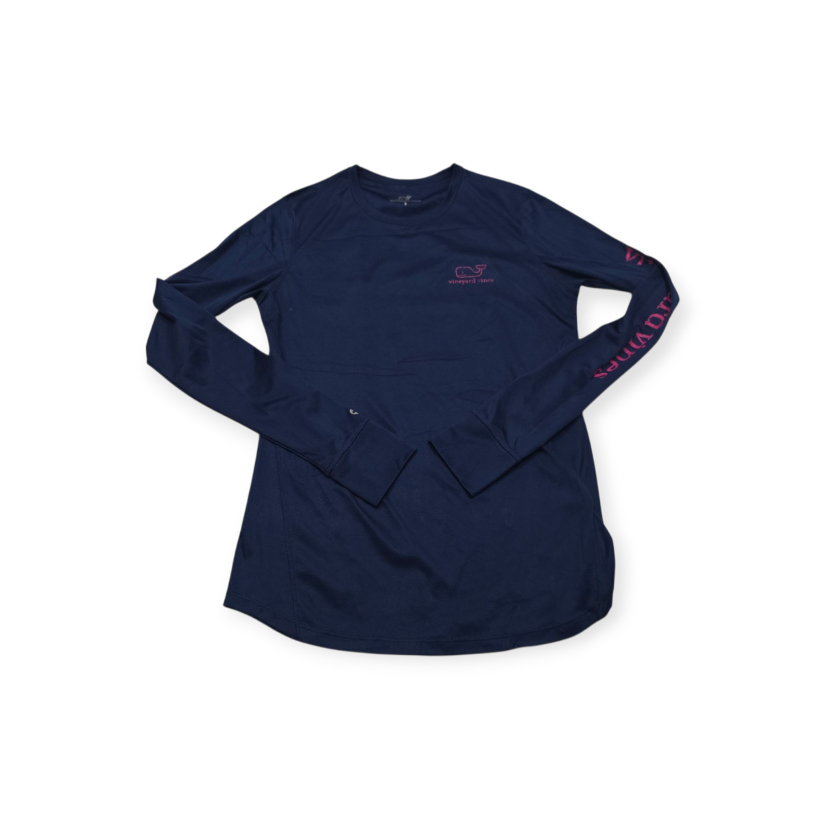 Playera Vineyard Vines Performance S Azul Marino Con Rosa