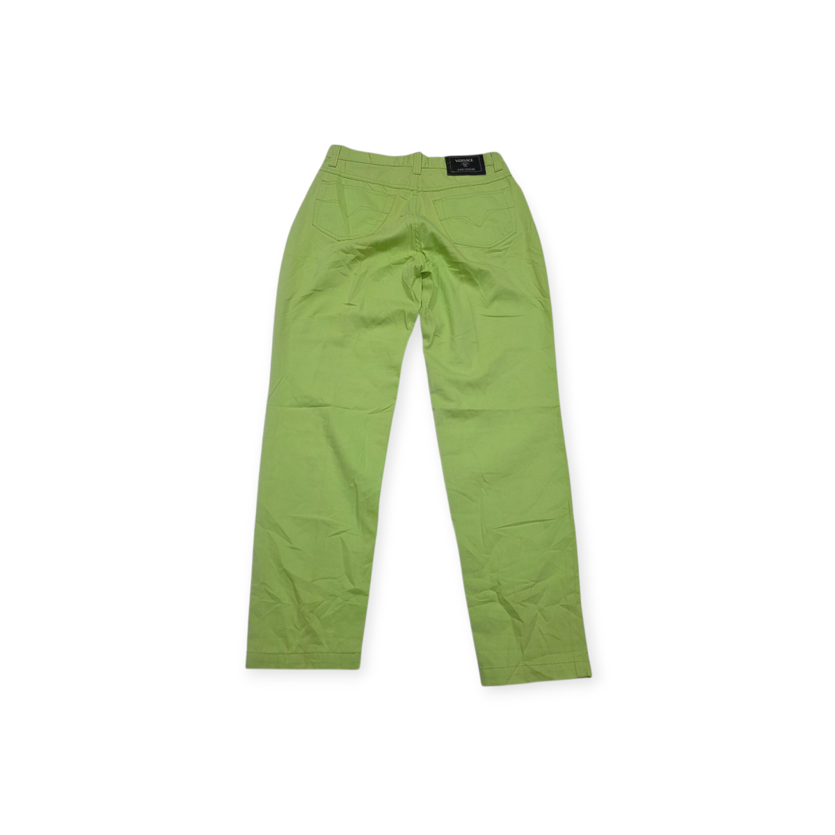Pantalon Versace De Mujer 32/46 Color Verde Claro