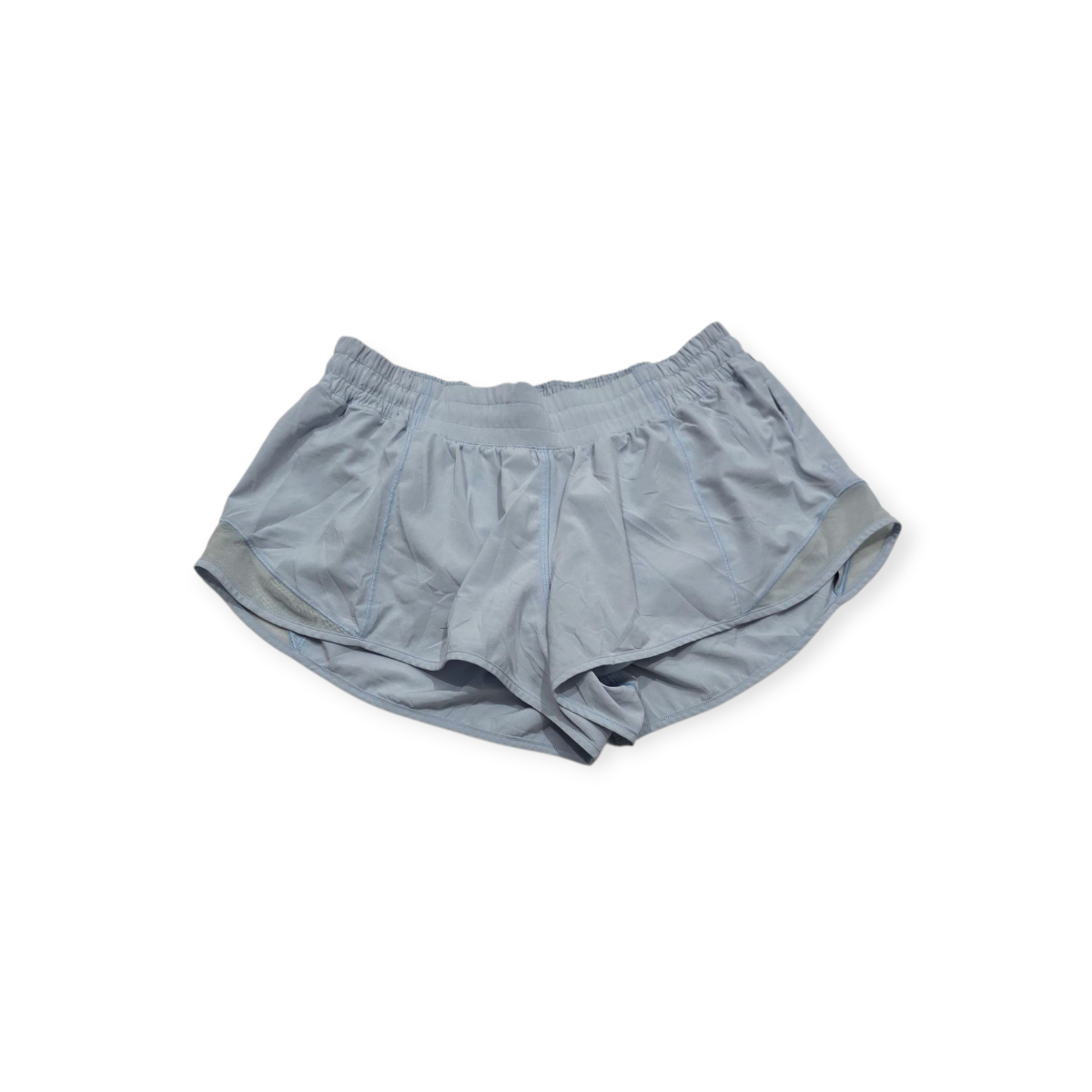 Short Lululemon Talla 10 Regular Azul Metálico Claro