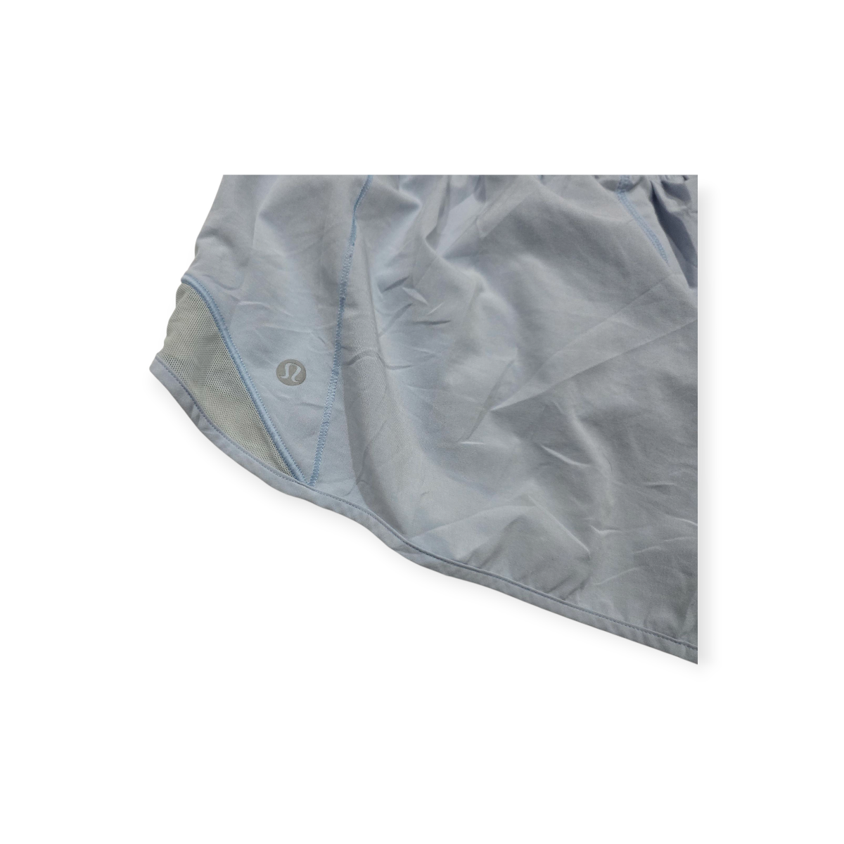 Short Lululemon Talla 10 Regular Azul Metálico Claro