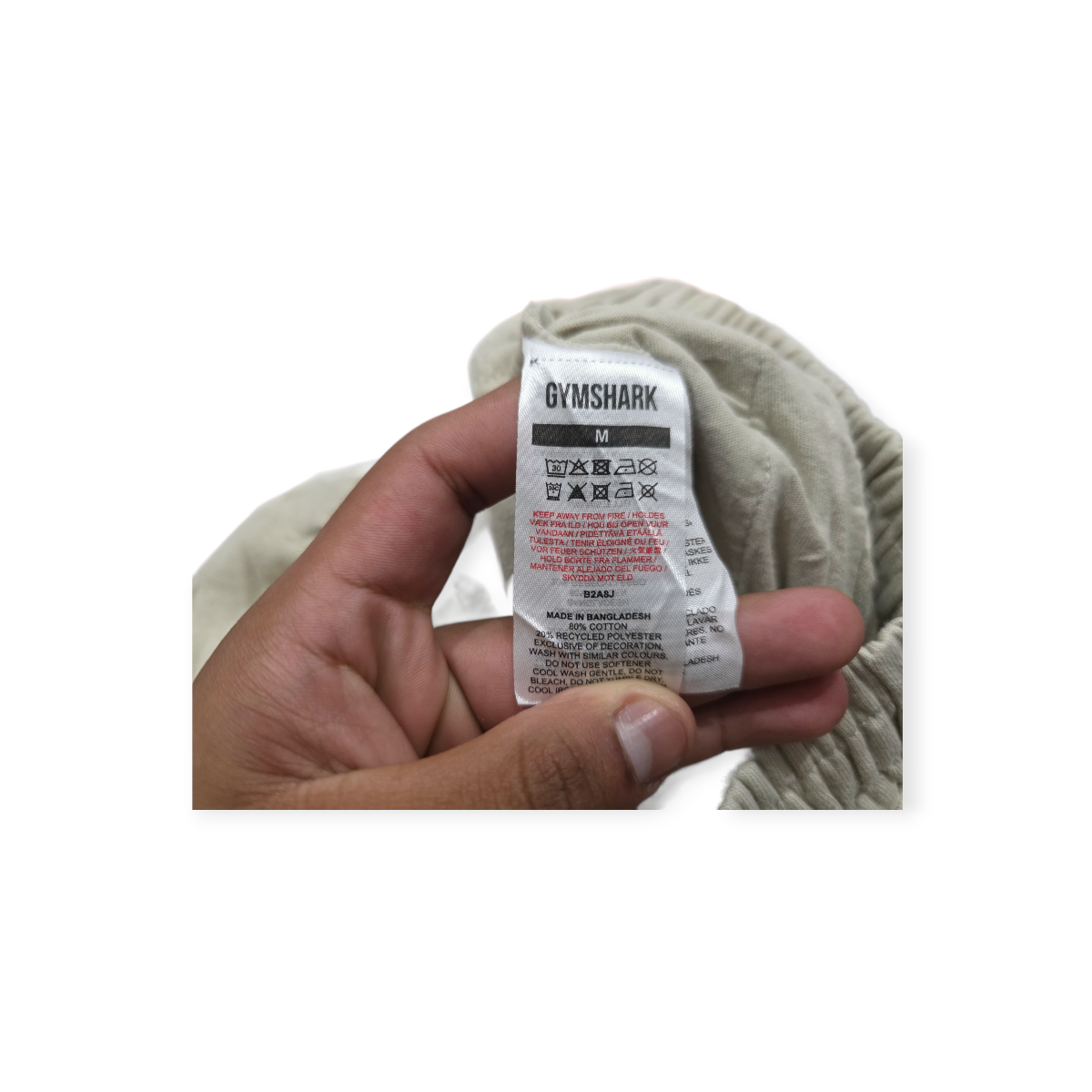 Short Gymshark De Mujer Mediana M Color Cafe Claro