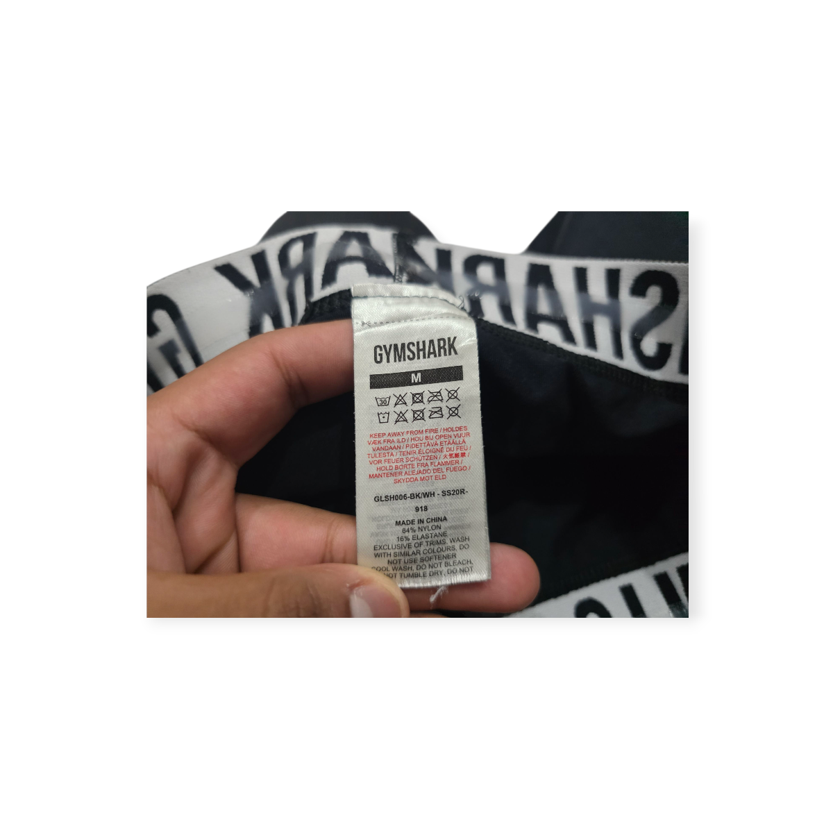 Short Gymshark Mediana M Negro De Mujer