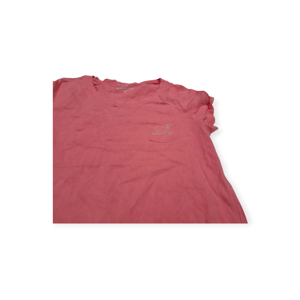 Vestido Vineyard Vines Mediana M Rosa Claro Manga Corta