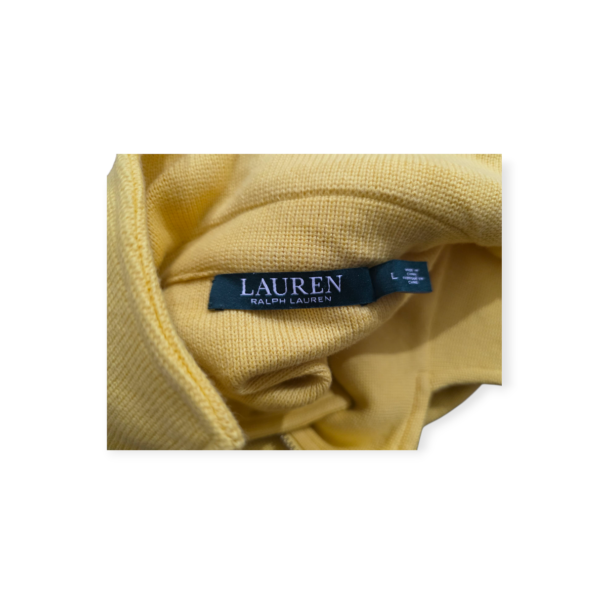 Chamarra Ligera Con Cierre Ralph Lauren Grande L Amarillo