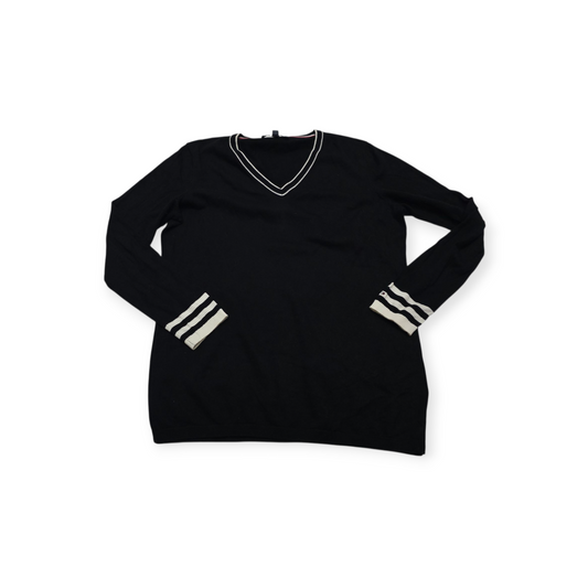 Sueter Tommy Hilfiger Xgrande Xl Negro Con Blanco