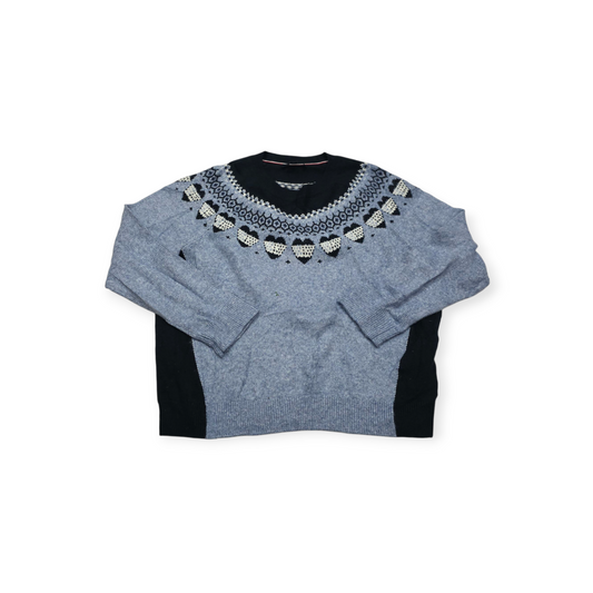 Sueter Tommy Hilfiger Xgrande Xl Azul Claro Con Corazones