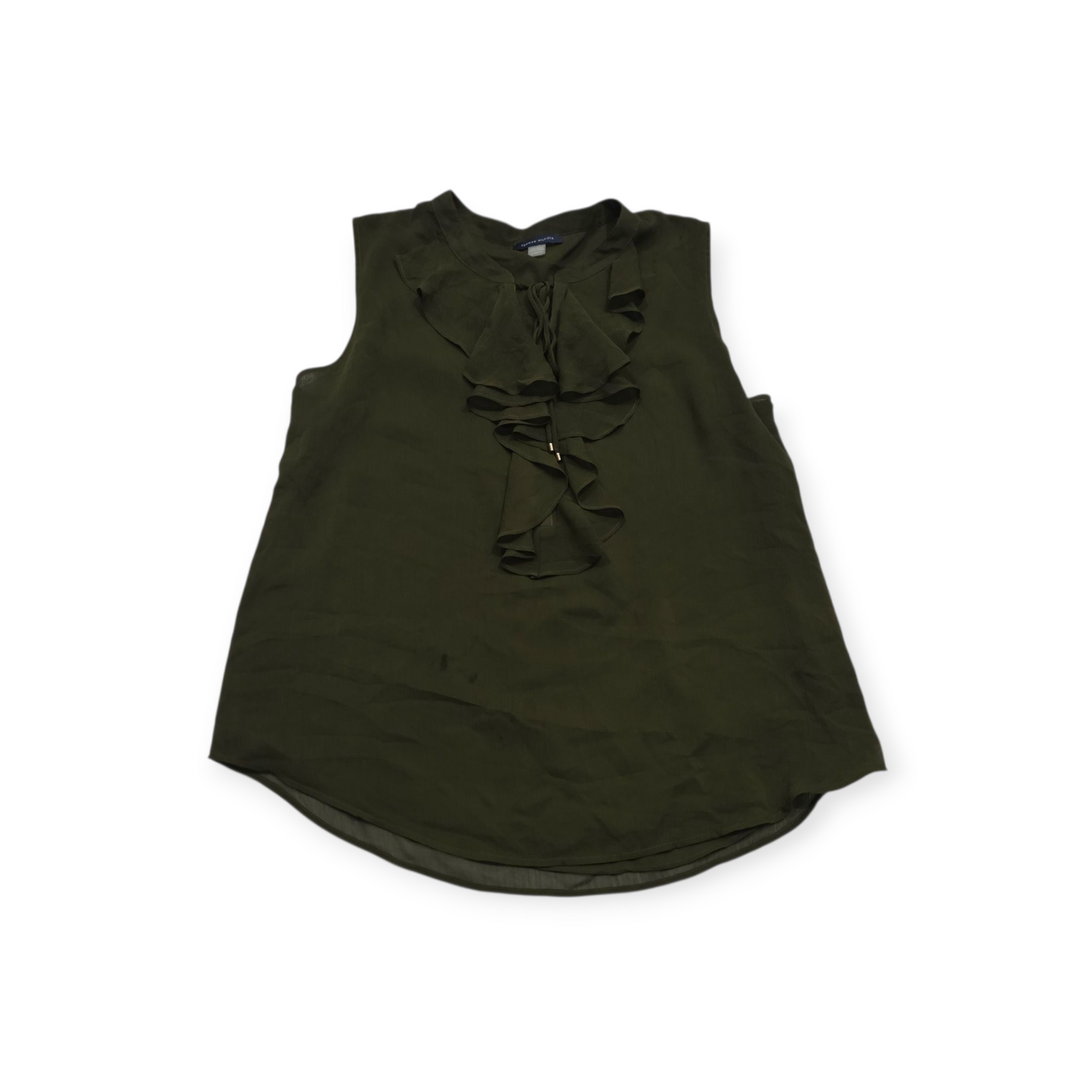 Blusa Tommy Hilfiger Xgrande Xl Sin Mangas Verde