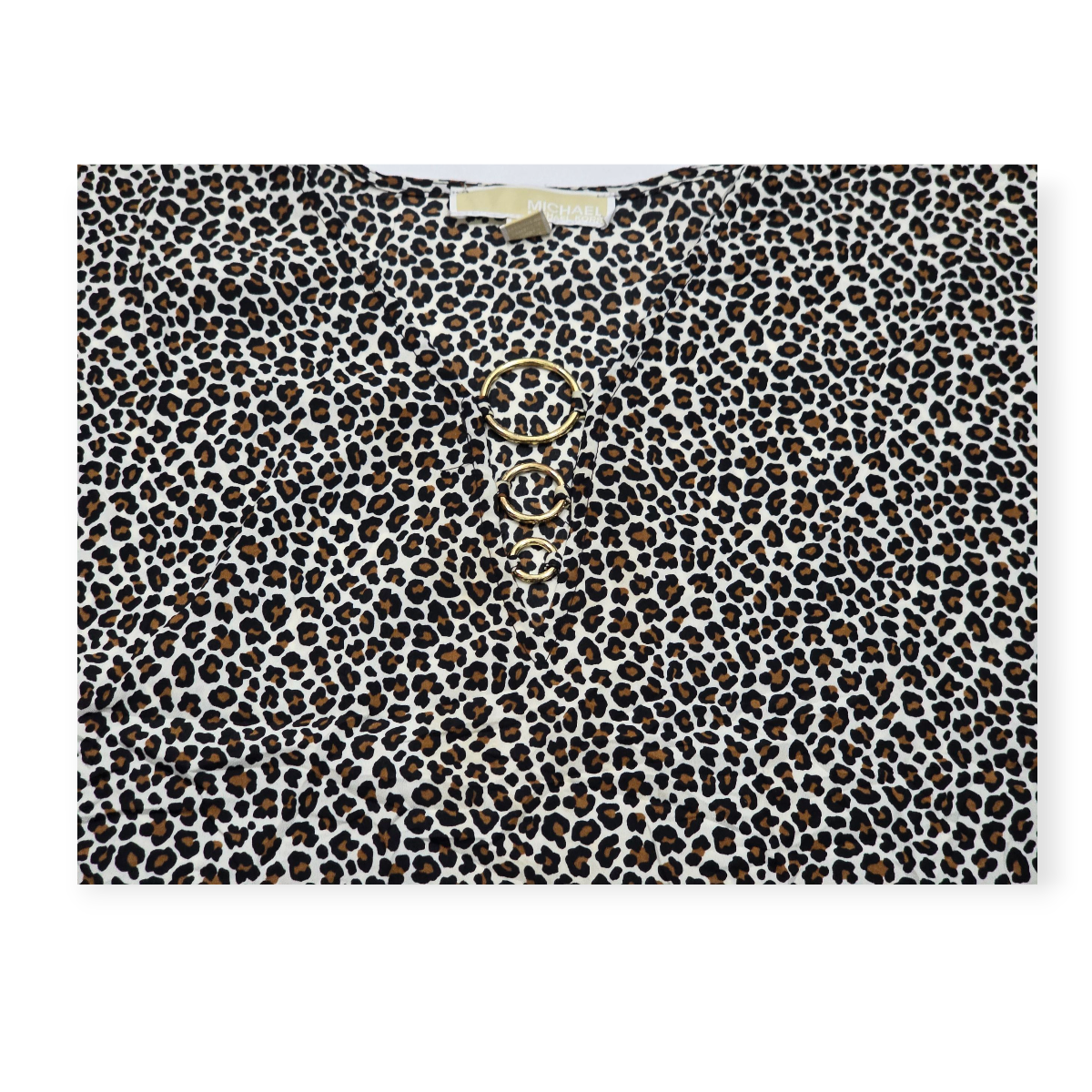 Blusa Michael Kors Talla 2x Animal Print De Mujer