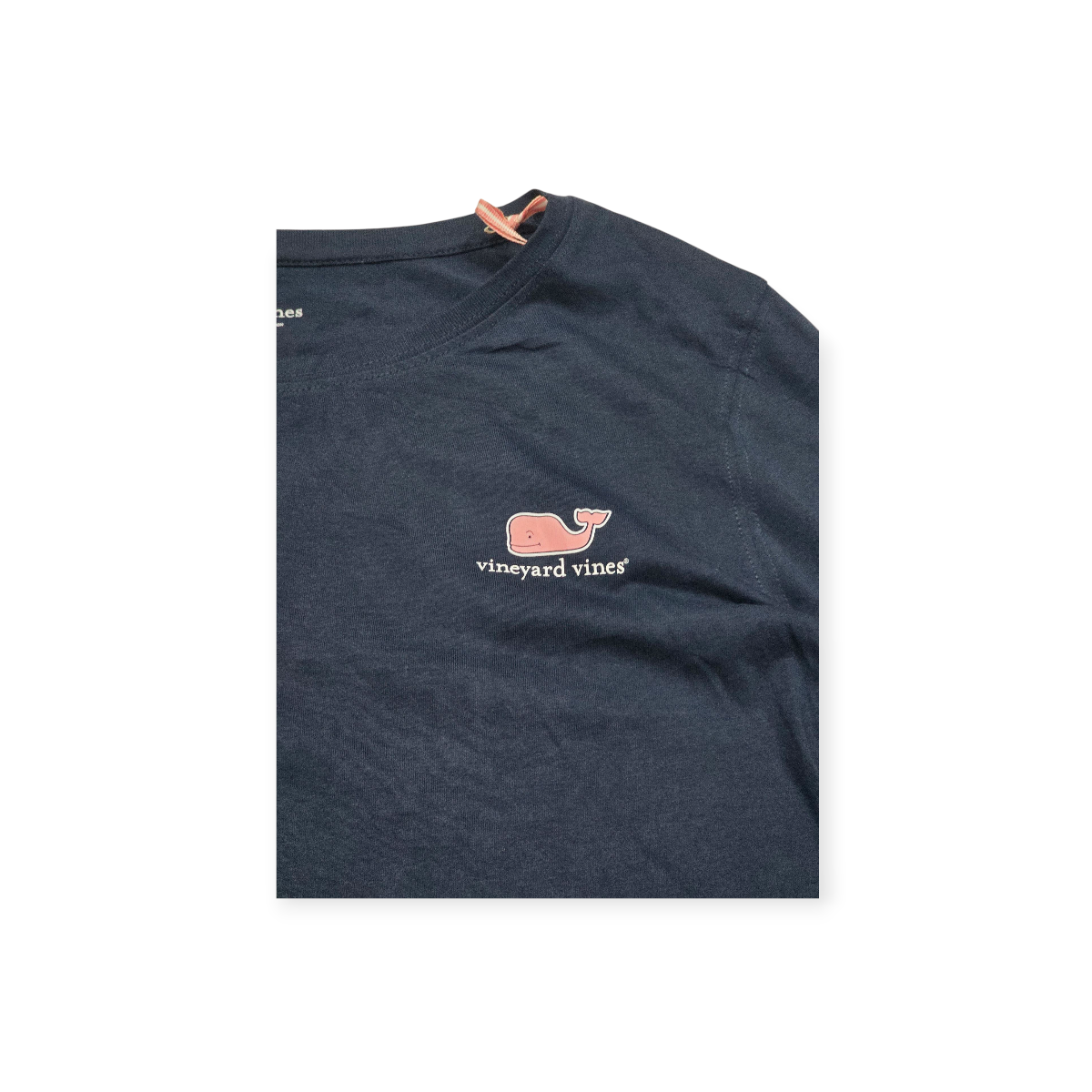 Playera Vineyard Vines Grande L Azul Navy Manga Larga Mujer