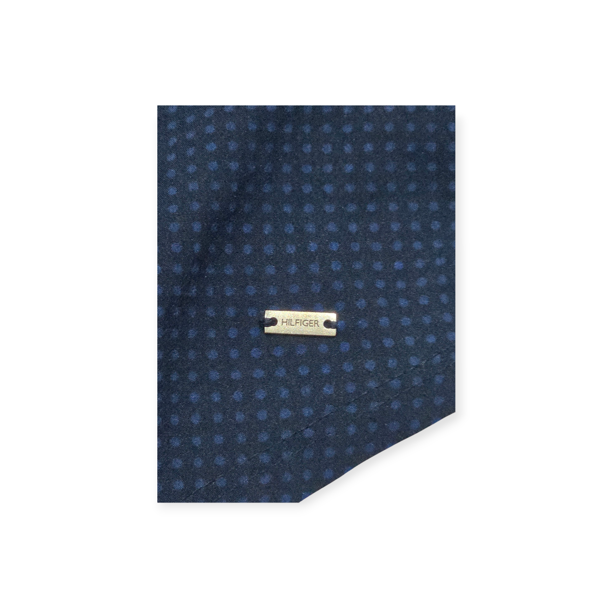 Blusa Tommy Hilfiger Grande L Manga Larga Azul Lunares