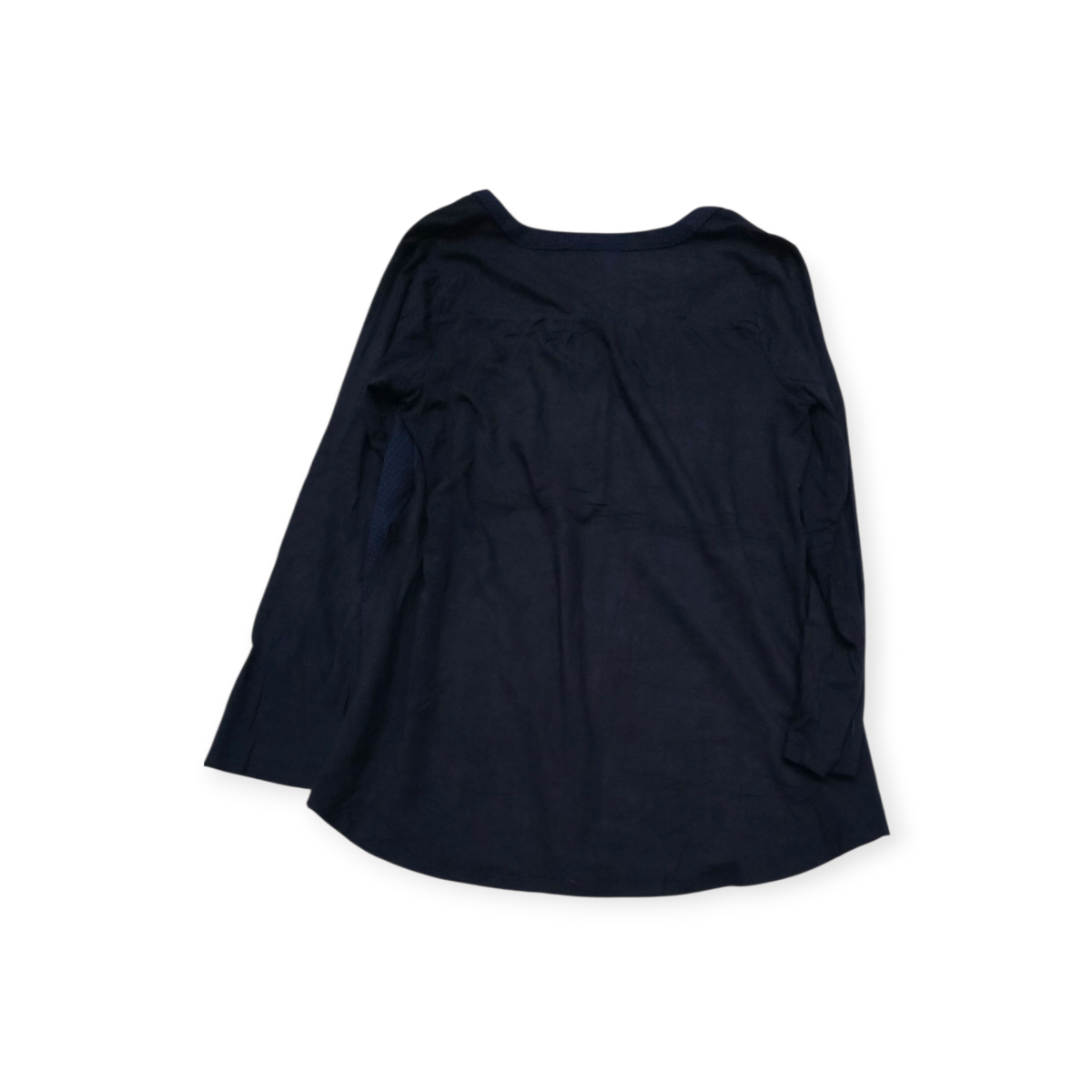 Blusa Tommy Hilfiger Grande L Manga Larga Azul Lunares