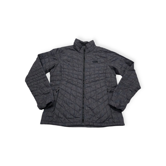 Chamarra The North Face Pm Gris Jaspeado Thermoball De Mujer
