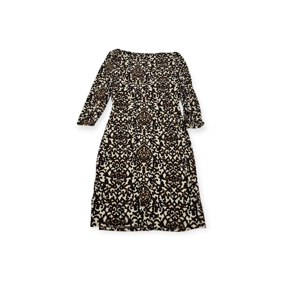 Vestido Ralph Lauren Con Escote Drapeado Y Manga 3/4