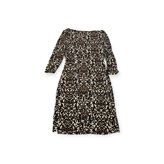 Vestido Ralph Lauren Con Escote Drapeado Y Manga 3/4