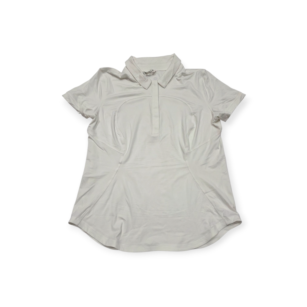 Polo Lululemon Athletica Talla 10 Blanco Dryfit Deportivo