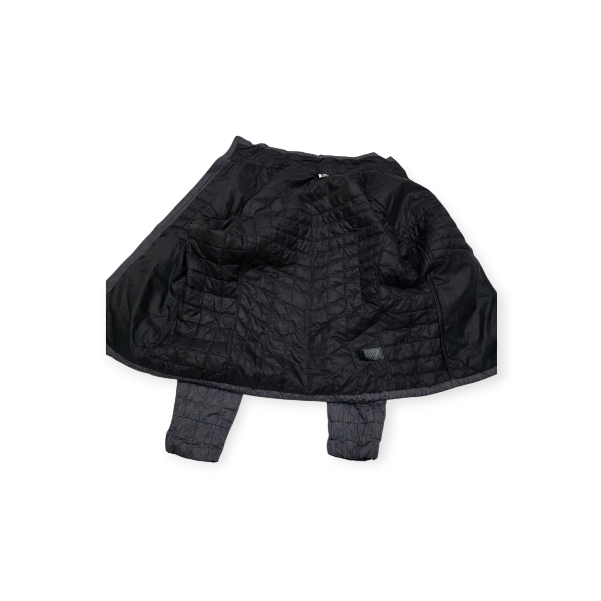 Chamarra The North Face Pm Gris Jaspeado Thermoball De Mujer