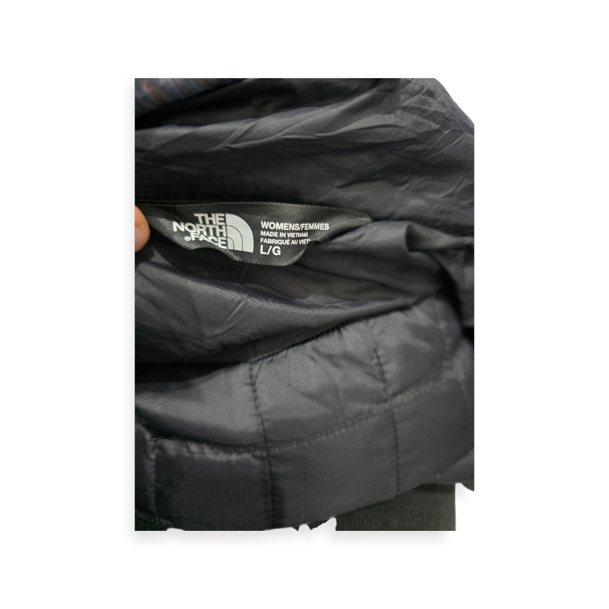 Chamarra The North Face Pm Gris Jaspeado Thermoball De Mujer