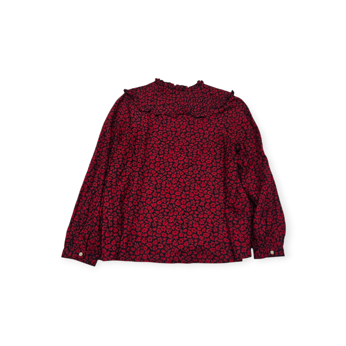 Camisa Vineyard Vines Talla 10 Roja Floreada