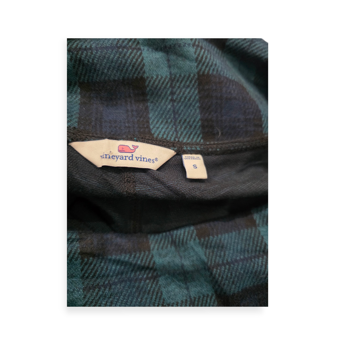 Pantalón Legging Vineyard Vines Mujer Cuadro Escoceses Verde