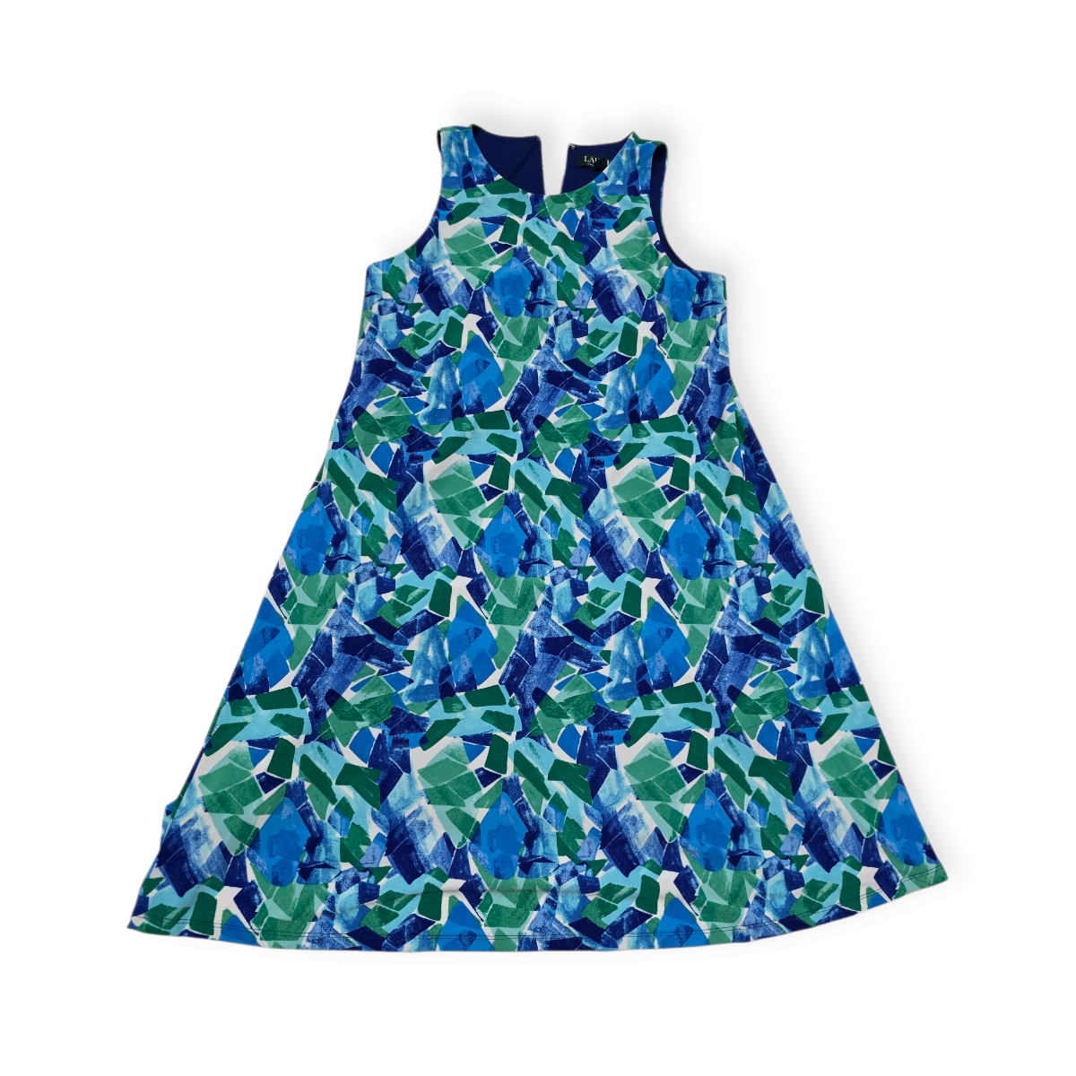 Vestido Ralph Lauren Talla 4 Estampado Azul Verde