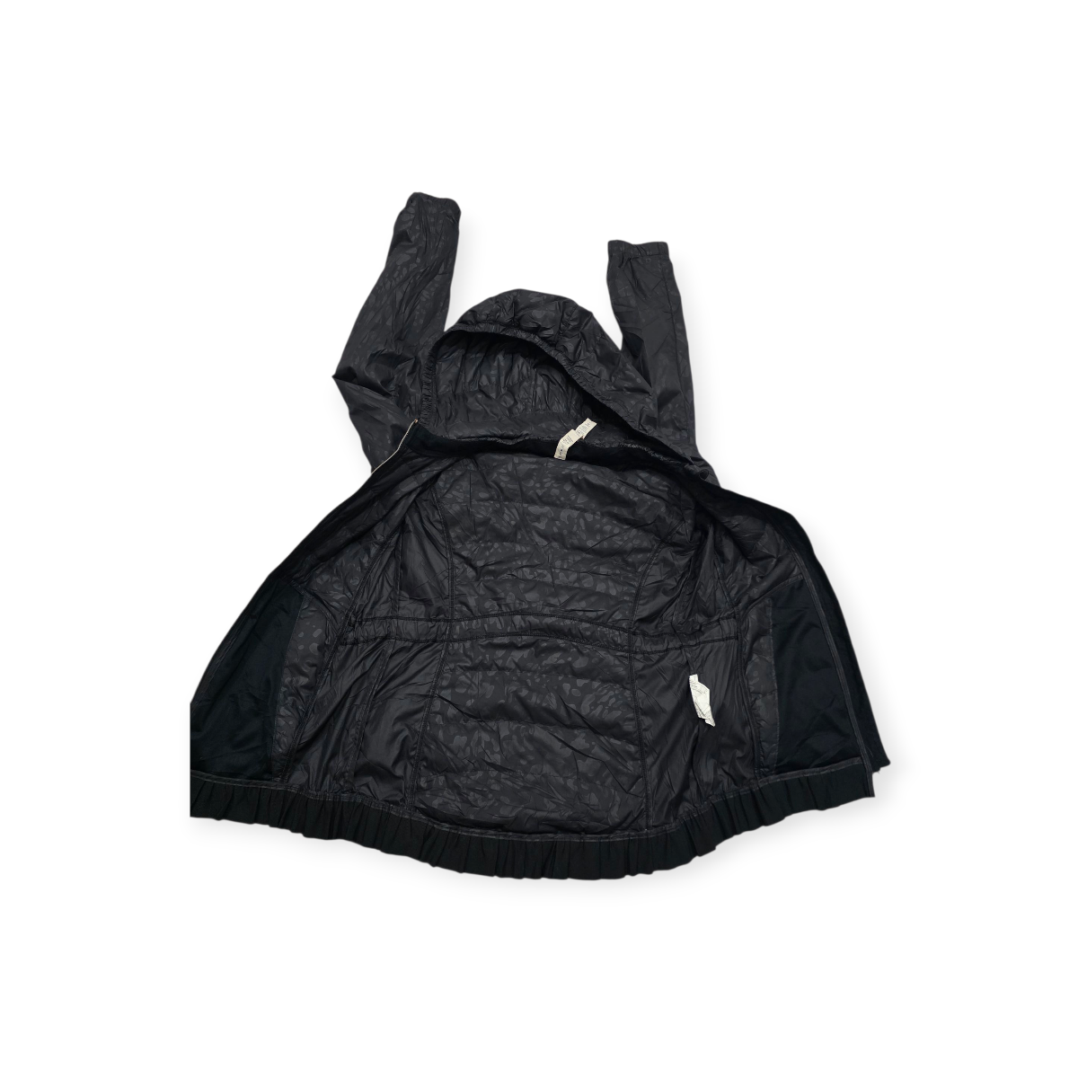 Chamarra Lululemon Athletic Talla 6 Negra Estampado Camo
