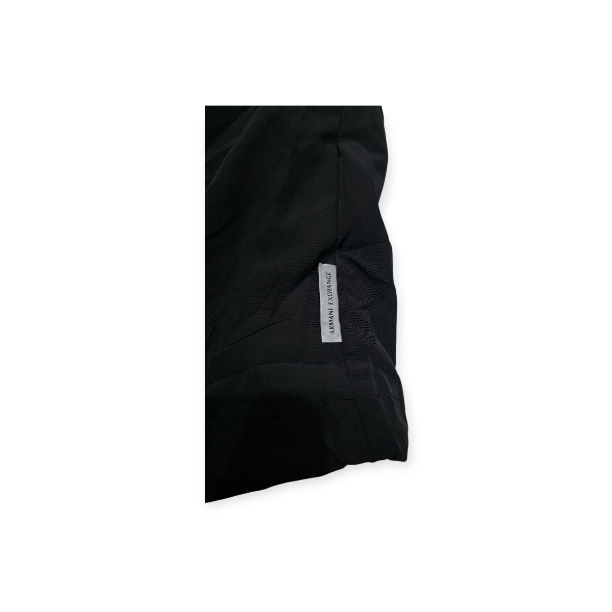 Armani Exchange Activeparka Negra Capucha Resistente Al Agua