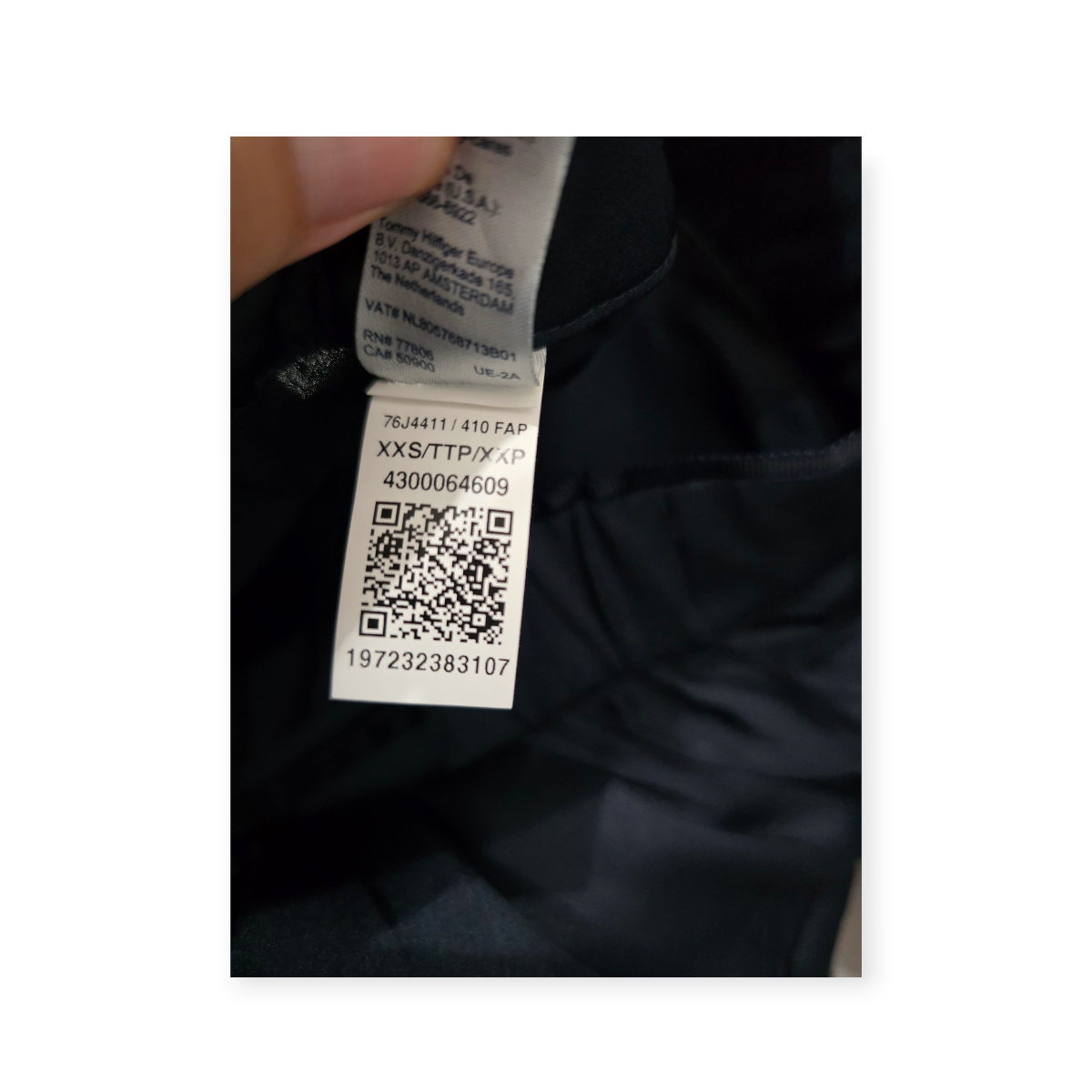 Falda Tommy Hilfiger Midi Negraa-line Talla Xxs Azul Marino