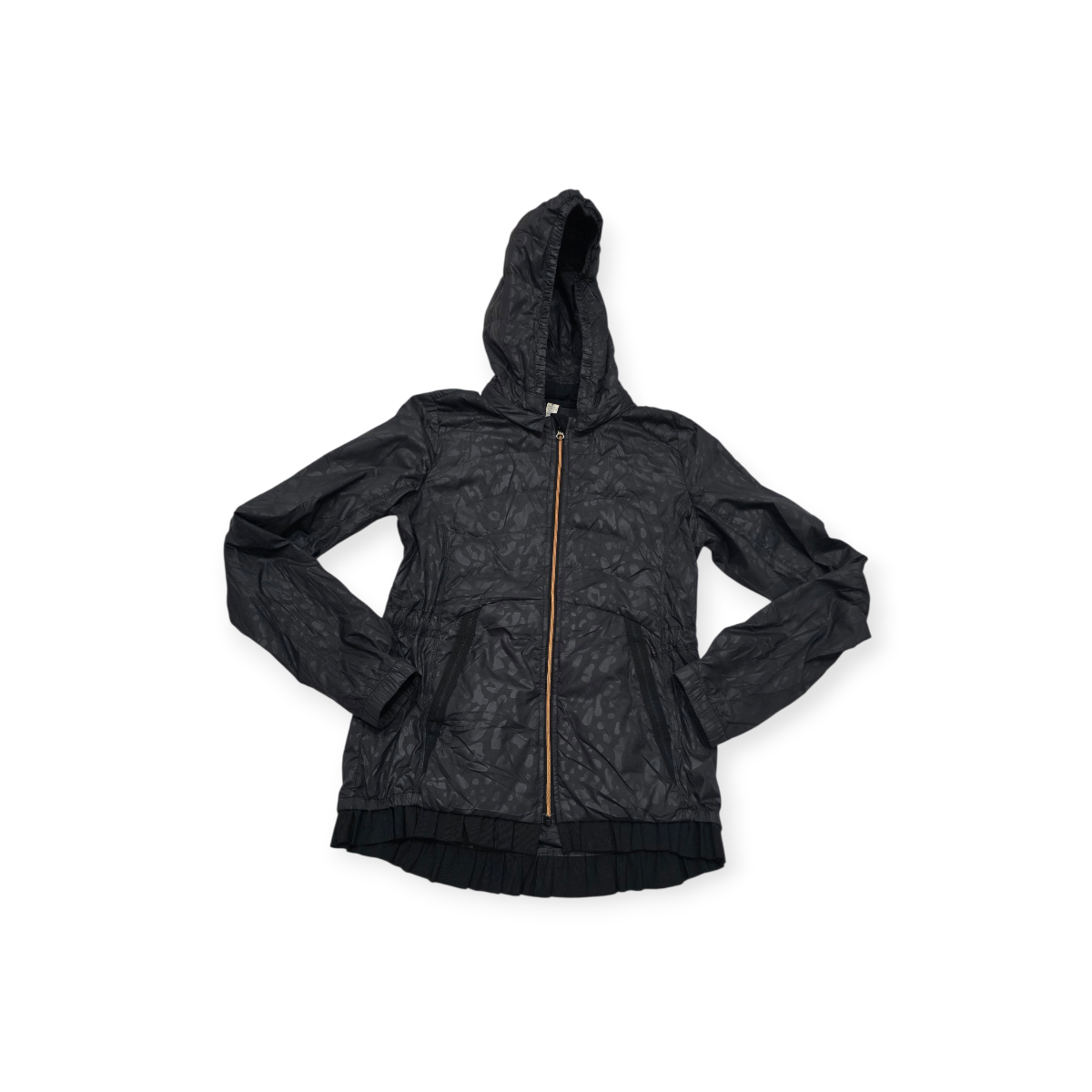 Chamarra Lululemon Athletic Talla 6 Negra Estampado Camo