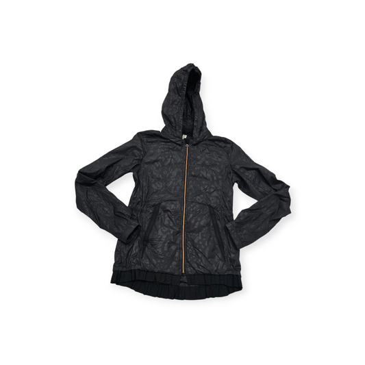 Chamarra Lululemon Athletic Talla 6 Negra Estampado Camo